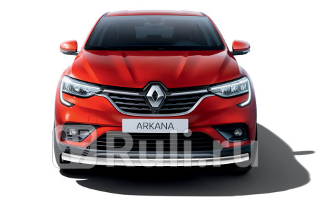R.4705.002 - Защита переднего бампера d57 (RIVAL) Renault Arkana (2019-2020) для Renault Arkana (2019-2021), RIVAL, R.4705.002
