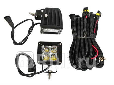 Фара светодиодная однорядная led балка 4 лампы в виде противотуманок 3w + проводка + кнопка SAILING PLLPL121111 для Автотовары, SAILING, PLLPL121111