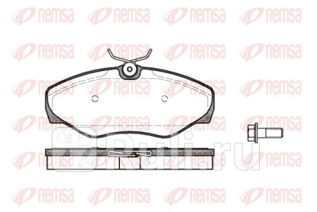 0834.00 - Колодки тормозные дисковые передние (REMSA) Opel Vivaro (2001-2014) для Opel Vivaro A (2001-2014), REMSA, 0834.00