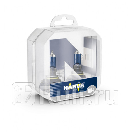 48626 RPW S2 - Лампа HB4 (55W) NARVA Range Power White 4500K для Автомобильные лампы, NARVA, 48626 RPW S2