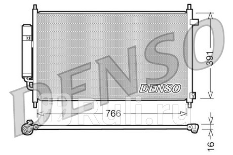 DCN40004 - Радиатор кондиционера (DENSO) Honda FR-V (2004-2009) для Honda FR-V (2004-2009), DENSO, DCN40004