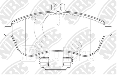 PN0452W - Колодки тормозные дисковые передние (NIBK) Mercedes W205 (2014-2020) для Mercedes W205 (2014-2021), NIBK, PN0452W