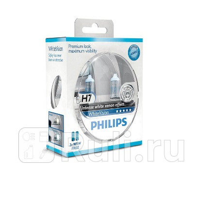 12972WHV - Лампа H7 (55W) PHILIPS White Vision 4300K для Автомобильные лампы, PHILIPS, 12972WHV