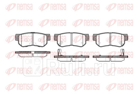 0746.12 - Колодки тормозные дисковые задние (REMSA) Hyundai Getz (2002-2005) для Hyundai Getz (2002-2005), REMSA, 0746.12