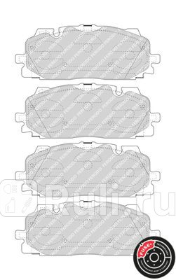 FDB4967 - Колодки тормозные дисковые передние (FERODO) Audi Q7 (2015-2020) для Audi Q7 (2015-2021), FERODO, FDB4967