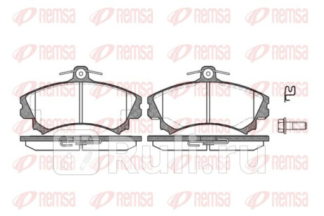 0590.02 - Колодки тормозные дисковые передние (REMSA) Mitsubishi Colt Z3#A (2009-2012) для Mitsubishi Colt Z30 (2009-2012) рестайлинг, REMSA, 0590.02