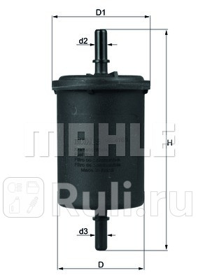 KL416/1 - Фильтр топливный (KNECHT) Renault Duster (2010-2015) для Renault Duster (2010-2015), KNECHT, KL416/1