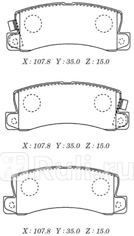 D2114M - Колодки тормозные дисковые задние (MK KASHIYAMA) Lexus RX 300 (1998-2003) для Lexus RX 300 (1998-2003), MK KASHIYAMA, D2114M