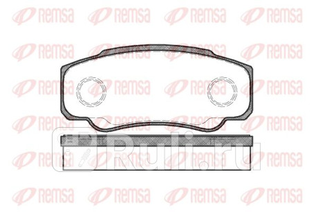 0961.00 - Колодки тормозные дисковые задние (REMSA) Fiat Ducato Елабуга (2008-2011) для Fiat Ducato (2008-2011) Елабуга, REMSA, 0961.00