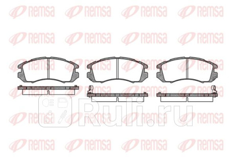 0191.12 - Колодки тормозные дисковые передние (REMSA) Subaru Impreza GJ/GP (2011-2016) для Subaru Impreza GJ/GP (2011-2016), REMSA, 0191.12