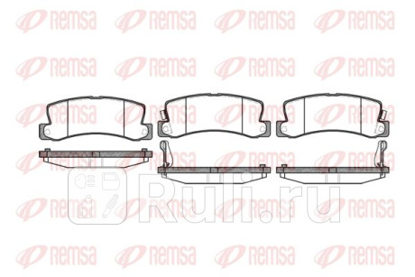 0214.22 - Колодки тормозные дисковые задние (REMSA) Lexus RX 300 (1998-2003) для Lexus RX 300 (1998-2003), REMSA, 0214.22