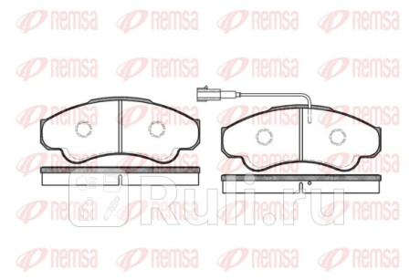 0959.01 - Колодки тормозные дисковые передние (REMSA) Fiat Ducato 244 (2002-2006) для Fiat Ducato 244 (2002-2006), REMSA, 0959.01