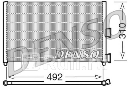 DCN09071 - Радиатор кондиционера (DENSO) Fiat Doblo 1 (2005-2015) для Fiat Doblo (2005-2015), DENSO, DCN09071