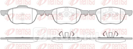 1082.00 - Колодки тормозные дисковые передние (REMSA) Mazda Premacy (1999-2001) для Mazda Premacy (1999-2001), REMSA, 1082.00