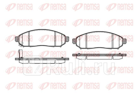 1162.01 - Колодки тормозные дисковые передние (REMSA) Nissan NP300 (2008-2015) для Nissan NP300 (2008-2015), REMSA, 1162.01