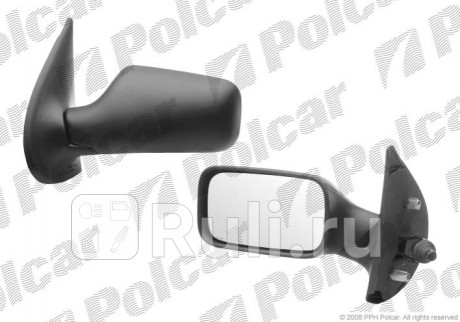 3017512E - Зеркало левое (Polcar) Fiat Punto (1993-1999) для Fiat Punto (1993-1999), Polcar, 3017512E