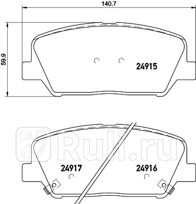 NP6047 - Колодки тормозные дисковые передние (NISSHINBO) Hyundai i30 2 (2012-2017) для Hyundai i30 2 (2012-2017), NISSHINBO, NP6047
