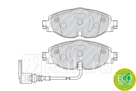 FDB4433 - Колодки тормозные дисковые передние (FERODO) Skoda Octavia A7 (2013-2020) для Skoda Octavia A7 (2013-2020), FERODO, FDB4433