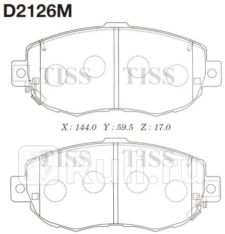 D2126M - Колодки тормозные дисковые передние (MK KASHIYAMA) Lexus IS 200 (1999-2005) для Lexus IS 200 (1999-2005), MK KASHIYAMA, D2126M