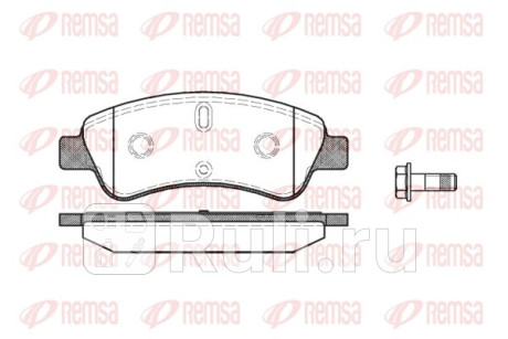 0840.10 - Колодки тормозные дисковые передние (REMSA) Peugeot Partner 2 (2008-2012) для Peugeot Partner 2 (2008-2012), REMSA, 0840.10