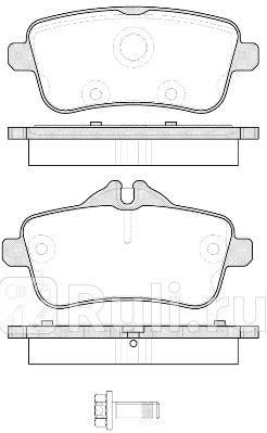 1503.00 - Колодки тормозные дисковые задние (REMSA) Mercedes C117 (2013-2019) для Mercedes C117 (2013-2019), REMSA, 1503.00