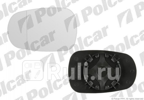 6007545M - Зеркальный элемент (1 шт.) левый/правый (Polcar) Renault Scenic 1 (1996-1999) для Renault Scenic 1 (1996-1999), Polcar, 6007545M