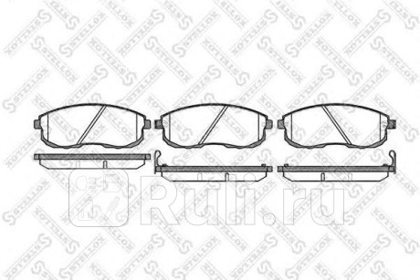 304 012-SX - Колодки тормозные дисковые передние (STELLOX) Nissan Sentra (2012-2017) для Nissan Sentra (2012-2017), STELLOX, 304 012-SX