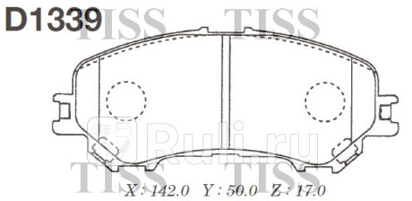 D1339 - Колодки тормозные дисковые передние (MK KASHIYAMA) Nissan X-Trail T32 (2017-2021) рестайлинг (2017-2020) для Nissan X-Trail T32 (2017-2021) рестайлинг, MK KASHIYAMA, D1339
