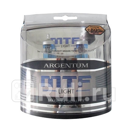 MTF-H4-AR80 - Лампа H4 (60/55W) MTF Argentum 4000K +80% яркости для Автомобильные лампы, MTF, MTF-H4-AR80