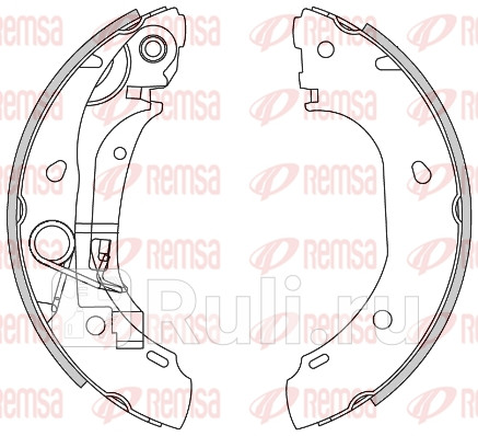 4163.00 - Колодки тормозные барабанные (комплект) (REMSA) Fiat Ducato 290 (2014-2020) для Fiat Ducato 290 (2014-2020), REMSA, 4163.00