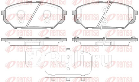1322.12 - Колодки тормозные дисковые передние (REMSA) Hyundai ix55 (2008-2013) для Hyundai ix55 (2008-2013), REMSA, 1322.12