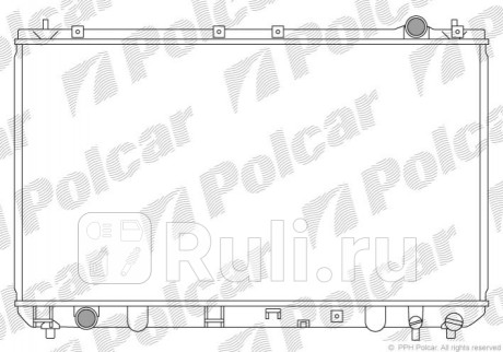813508-3 - Радиатор охлаждения (Polcar) Toyota Camry V20 (1996-2002) для Toyota Camry V20 (1996-2002), Polcar, 813508-3