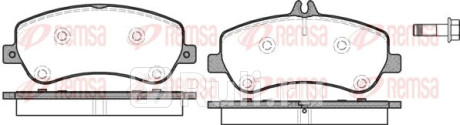 1377.00 - Колодки тормозные дисковые передние (REMSA) Mercedes X204 рестайлинг (2012-2015) для Mercedes X204 (2012-2015) рестайлинг, REMSA, 1377.00