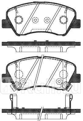 1488.02 - Колодки тормозные дисковые передние (REMSA) Hyundai i30 3 (2017-2020) для Hyundai i30 3 (2017-2021), REMSA, 1488.02