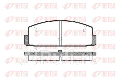 0179.20 - Колодки тормозные дисковые задние (REMSA) Mazda 626 GF рестайлинг (1999-2002) для Mazda 626 GF (1999-2002) рестайлинг, REMSA, 0179.20