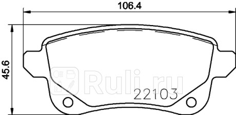 P68064 - Колодки тормозные дисковые задние (BREMBO) Renault Megane 3 рестайлинг (2014-2016) для Renault Megane 3 (2014-2016) рестайлинг, BREMBO, P68064