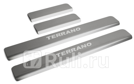 NP.4115.3 - Накладки порогов (4 шт.) (RIVAL) Nissan Terrano 3 (2014-2019) для Nissan Terrano 3 (2014-2021), RIVAL, NP.4115.3