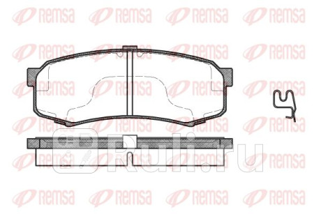 0413.04 - Колодки тормозные дисковые задние (REMSA) Lexus GX 460 (2009-2020) для Lexus GX 460 (2009-2021), REMSA, 0413.04