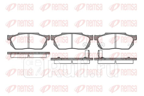 0193.02 - Колодки тормозные дисковые передние (REMSA) Honda Jazz GD (2001-2008) для Honda Jazz GD (2001-2008), REMSA, 0193.02