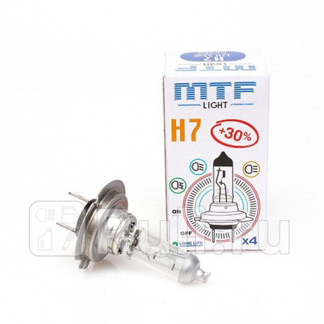 MTF-H7-LL - Лампа H7 (55W) MTF Long Life для Автомобильные лампы, MTF, MTF-H7-LL