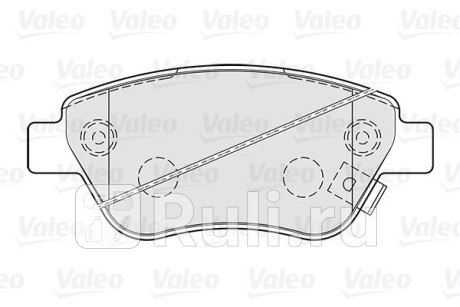301825 - Колодки тормозные дисковые передние (VALEO) Opel Corsa D рестайлинг (2011-2014) для Opel Corsa D (2011-2014) рестайлинг, VALEO, 301825