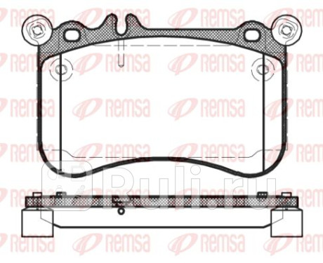 1465.00 - Колодки тормозные дисковые передние (REMSA) Mercedes W212 (2009-2013) для Mercedes W212 (2009-2013), REMSA, 1465.00