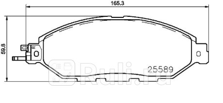 P 56 103 - Колодки тормозные дисковые передние (BREMBO) Nissan Murano Z52 (2014-2021) для Nissan Murano Z52 (2014-2021), BREMBO, P 56 103