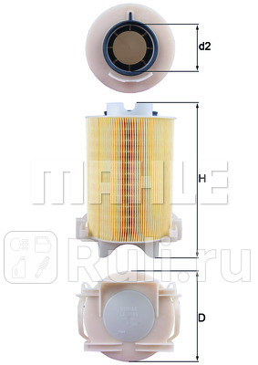 LX1566 - Фильтр воздушный (KNECHT) Seat Altea (2004-2015) для Seat Altea (2004-2015), KNECHT, LX1566