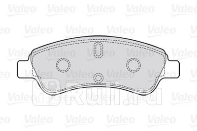 301464 - Колодки тормозные дисковые передние (VALEO) Peugeot 301 (2012-2014) для Peugeot 301 (2012-2014), VALEO, 301464