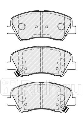 FDB4623 - Колодки тормозные дисковые передние (FERODO) Hyundai i30 3 (2017-2020) для Hyundai i30 3 (2017-2021), FERODO, FDB4623