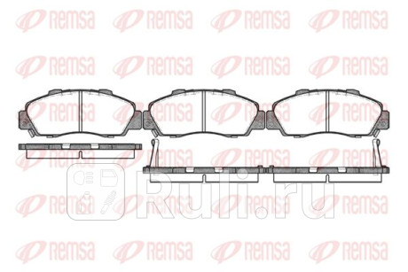 0351.02 - Колодки тормозные дисковые передние (REMSA) Honda HR V (1998-2006) для Honda HR-V (1998-2006), REMSA, 0351.02