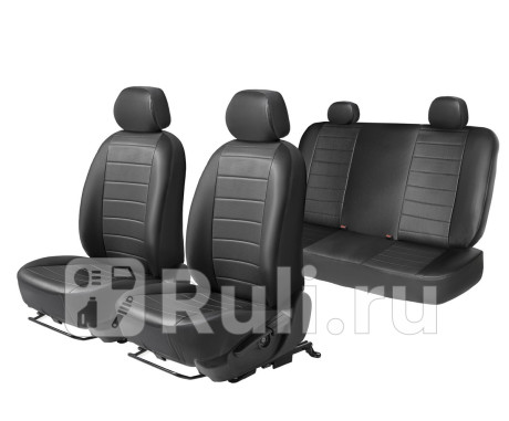 Авточехлы универсальные на сидение автомобиля со съемными подголовниками (4 места), рисунок строчка AutoFlex SC.U4.TW1 для Автотовары, AutoFlex, SC.U4.TW1