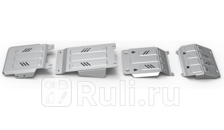 K333.4046.3.6 - Защиты радиатора+картера+кпп+раздаточной коробки (комплект) (RIVAL) Mitsubishi Pajero Sport (2015-2021) для Mitsubishi Pajero Sport (2015-2021), RIVAL, K333.4046.3.6