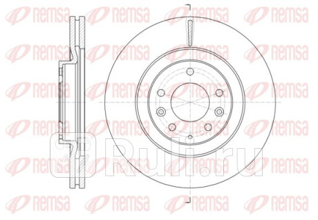 61638.10 - Диск тормозной передний (REMSA) Mazda CX-9 (2006-2016) для Mazda CX-9 (2006-2016), REMSA, 61638.10
